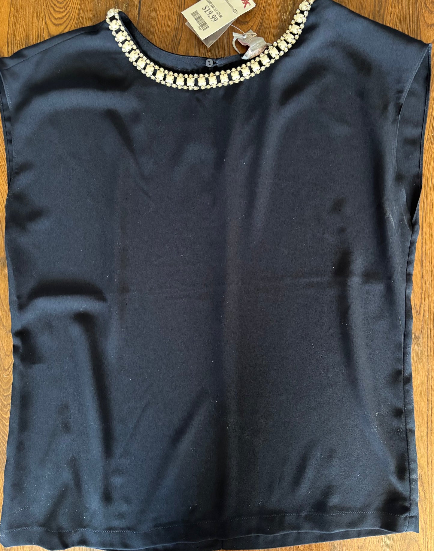 #70 NWT women's navy blue blouse size small