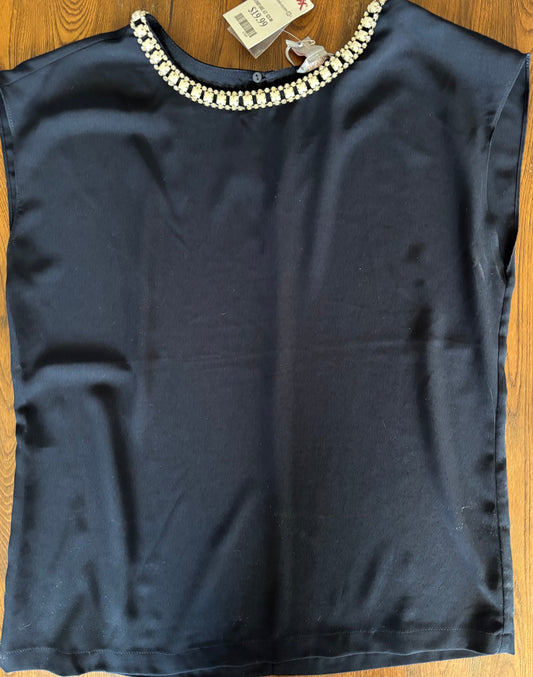 #70 NWT women's navy blue blouse size small