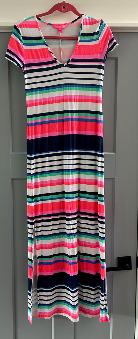 136 EUC Lilly Pulitzer maxi stripe dress XS