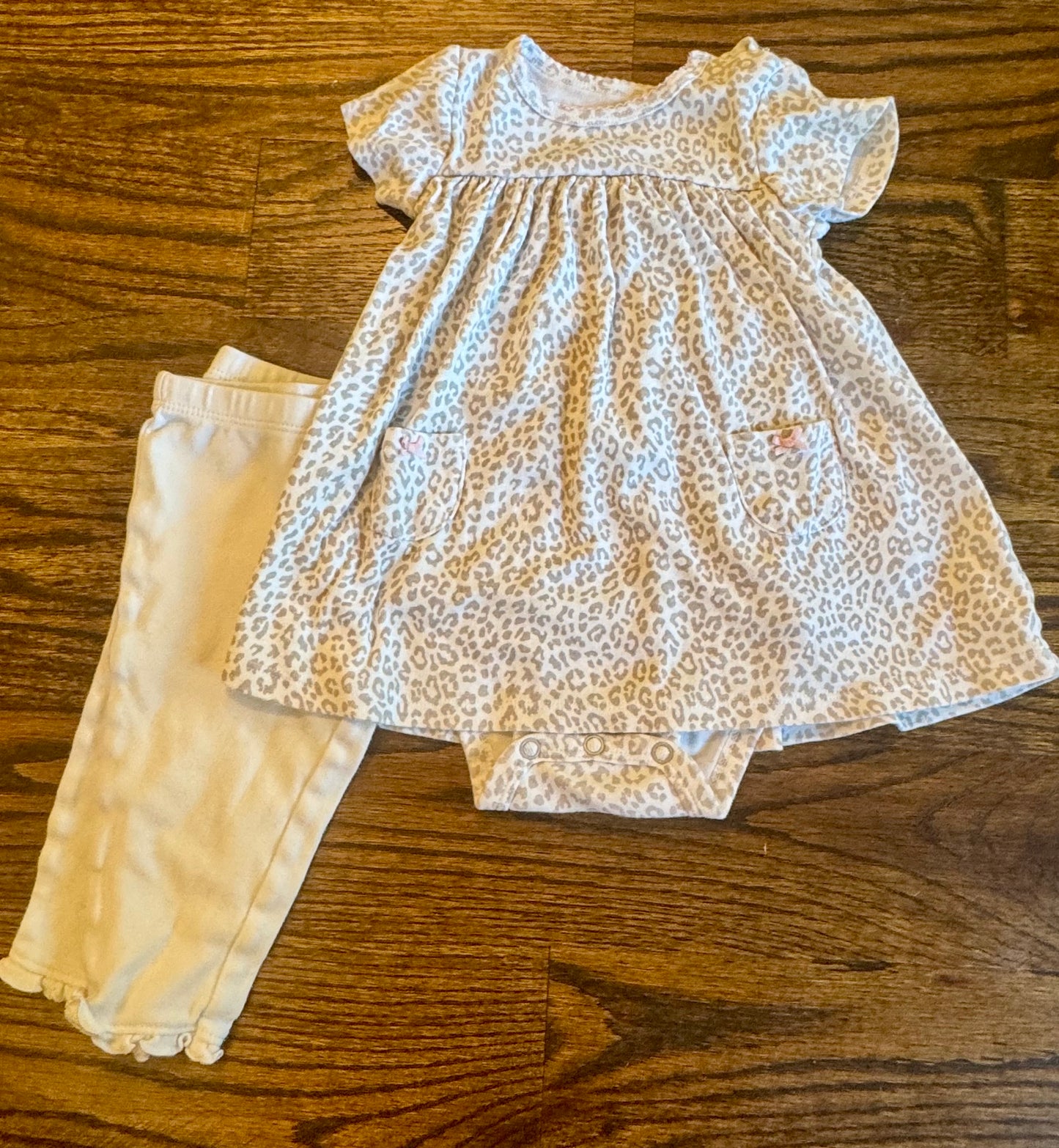 Seller #172 Carters Onesie Animal Print Dress Size 9M