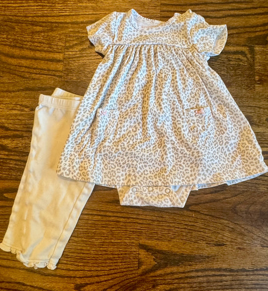 Seller #172 Carters Onesie Animal Print Dress Size 9M
