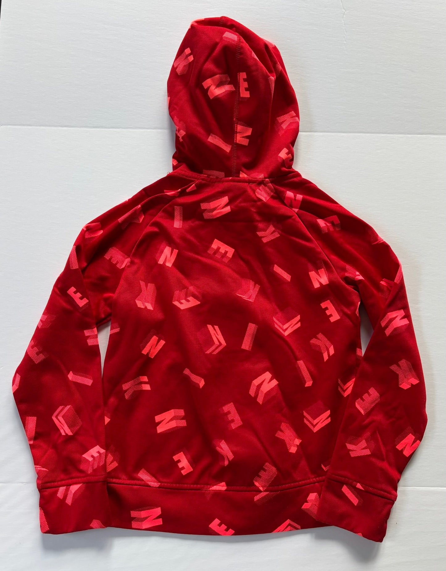 #101 Nike Red Logo Hoodie Boys Size Small/8