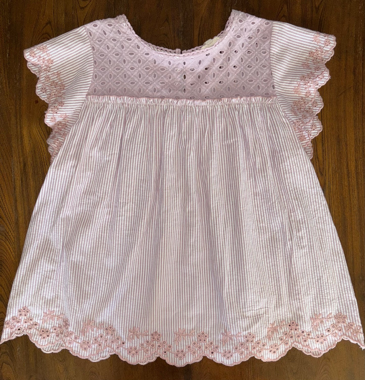 #70 women's pink blouse size small VGUC