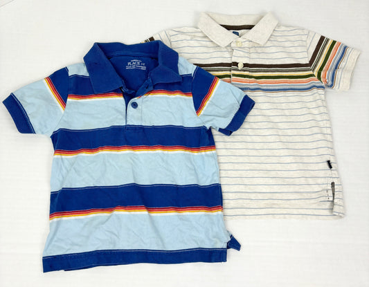 #14 Boys 3T TCP and Baby Gap Striped Stripe Polo Shirts