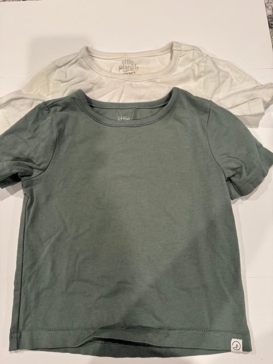 #107 Little Planet Tees (set of 2) 2T