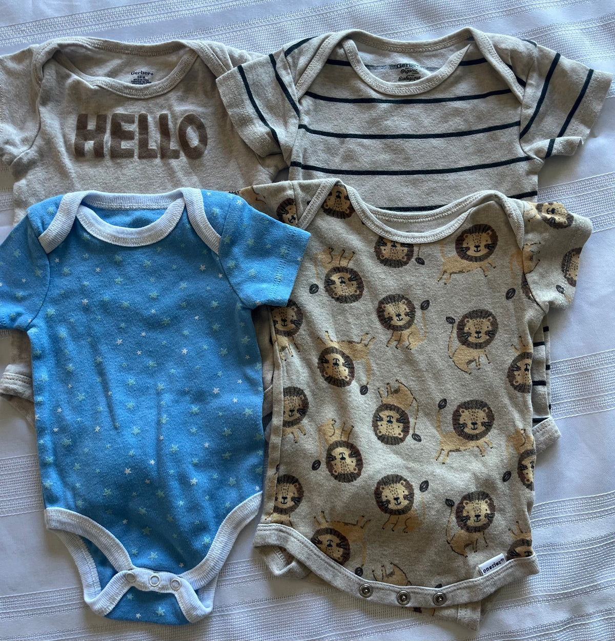 #43 Boys 3-9 months onesies bundle EUC