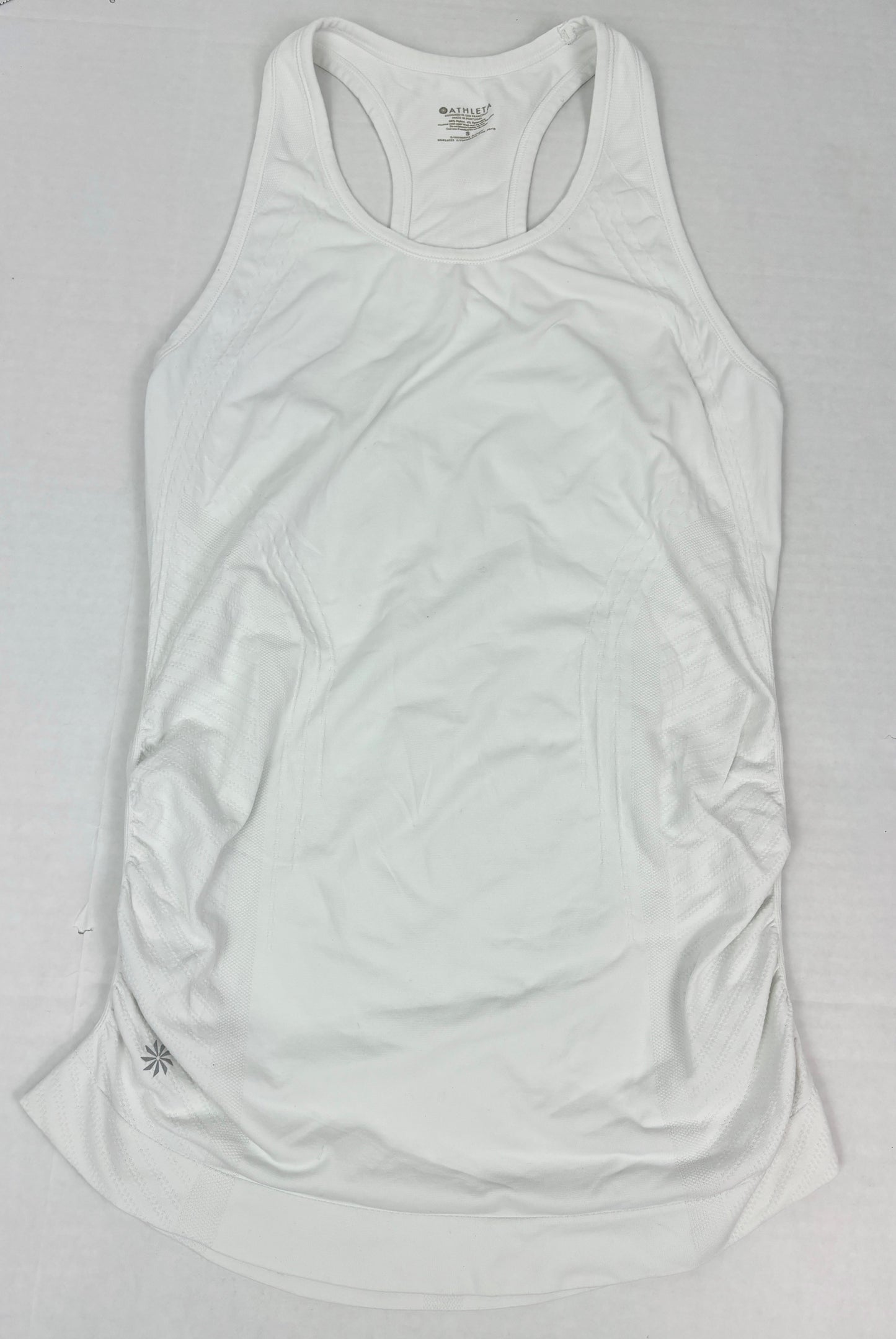 #14 Women Small Athleta pair of White and Red Racerback Tank