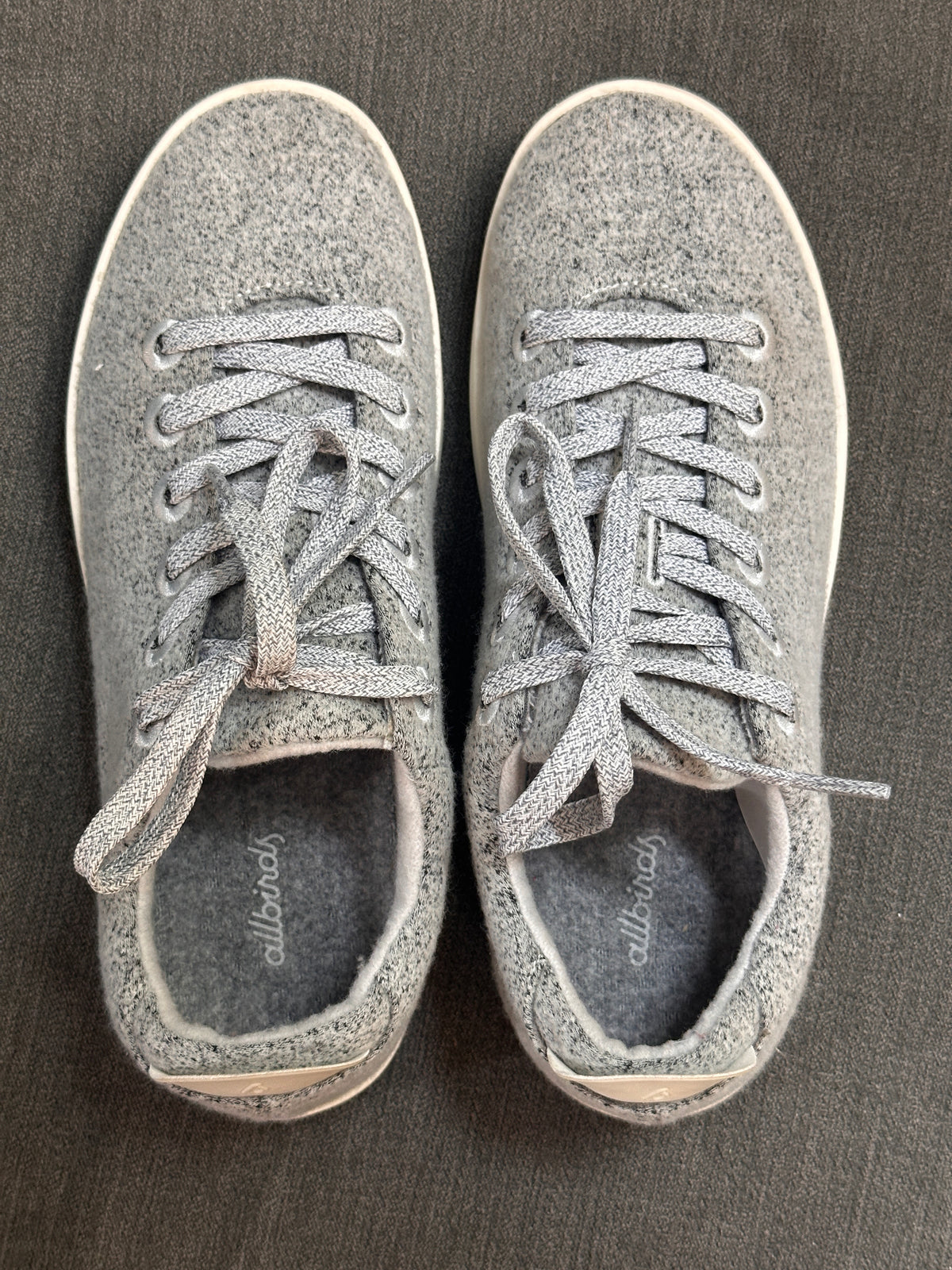 #163 Allbirds Gray Wool Pipers - Womens 9