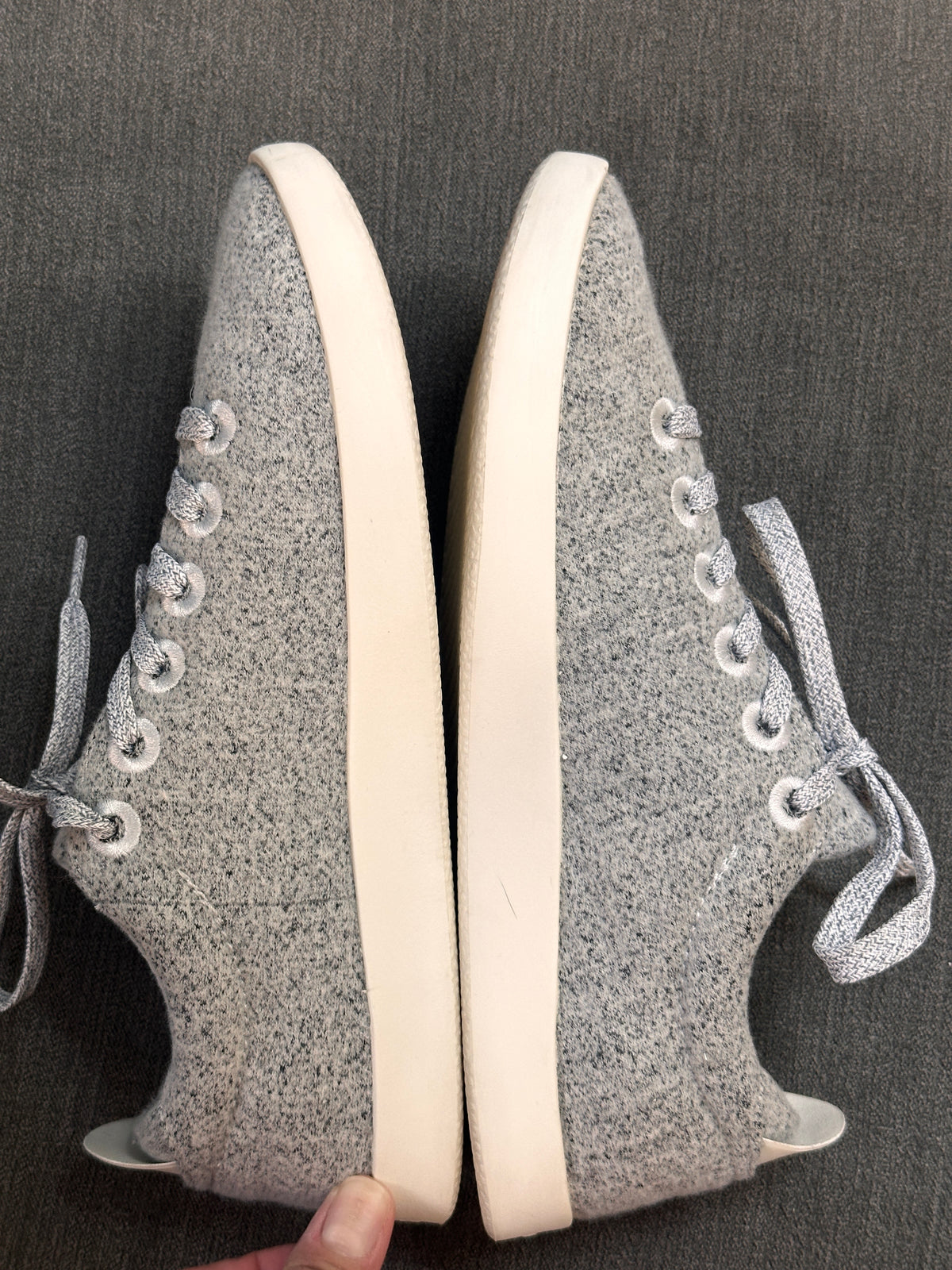 #163 Allbirds Gray Wool Pipers - Womens 9
