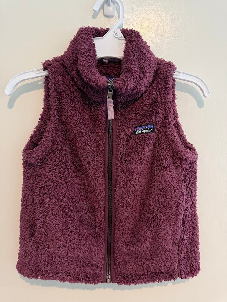 #9 Girls XS 5/6 Patagonia Purple Fleece Vest _ VGUC