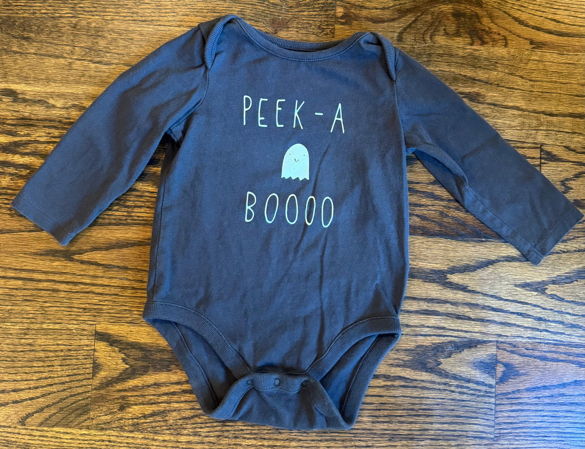#75 Baby Gap Peek-A Boooo Onesie, Size 12-18m
