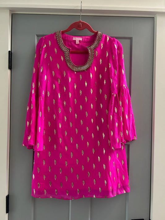 136 nwot Lilly Pulitzer hot pink dress size 0