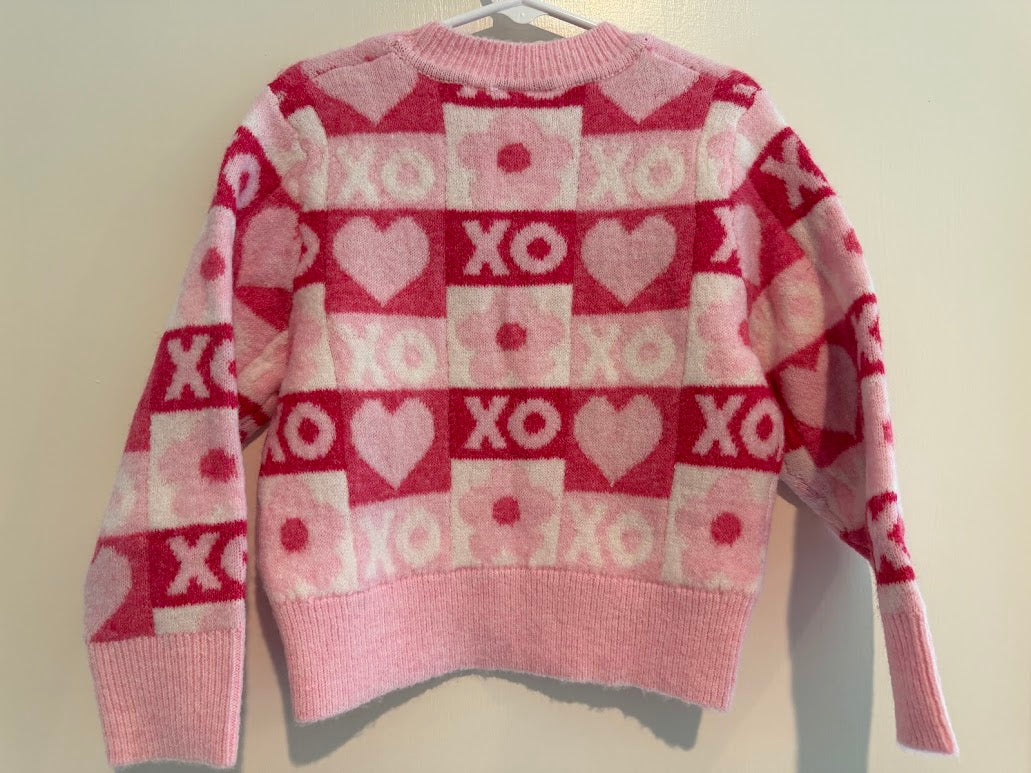 #9 Girls XS (4/5) NWT Valentine's XOXO Pink Sweater