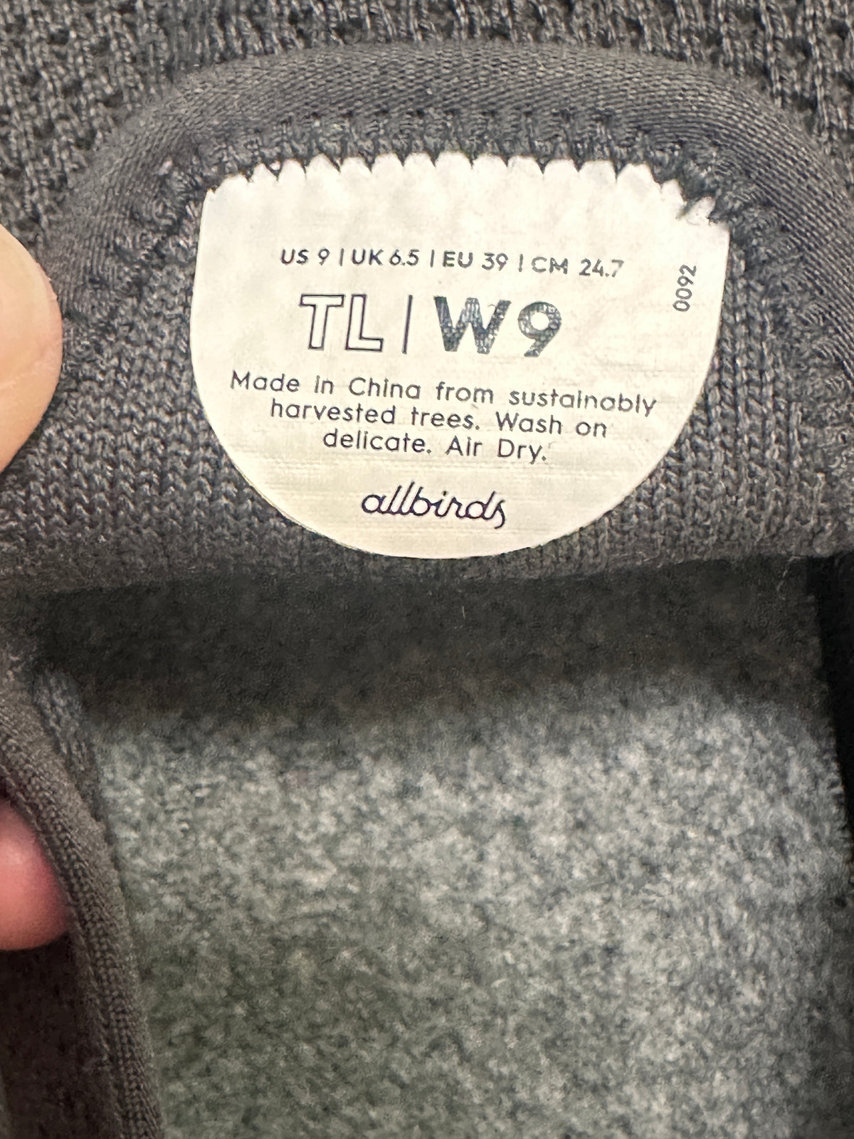 #163 Allbirds Tree Loungers - Womens 9