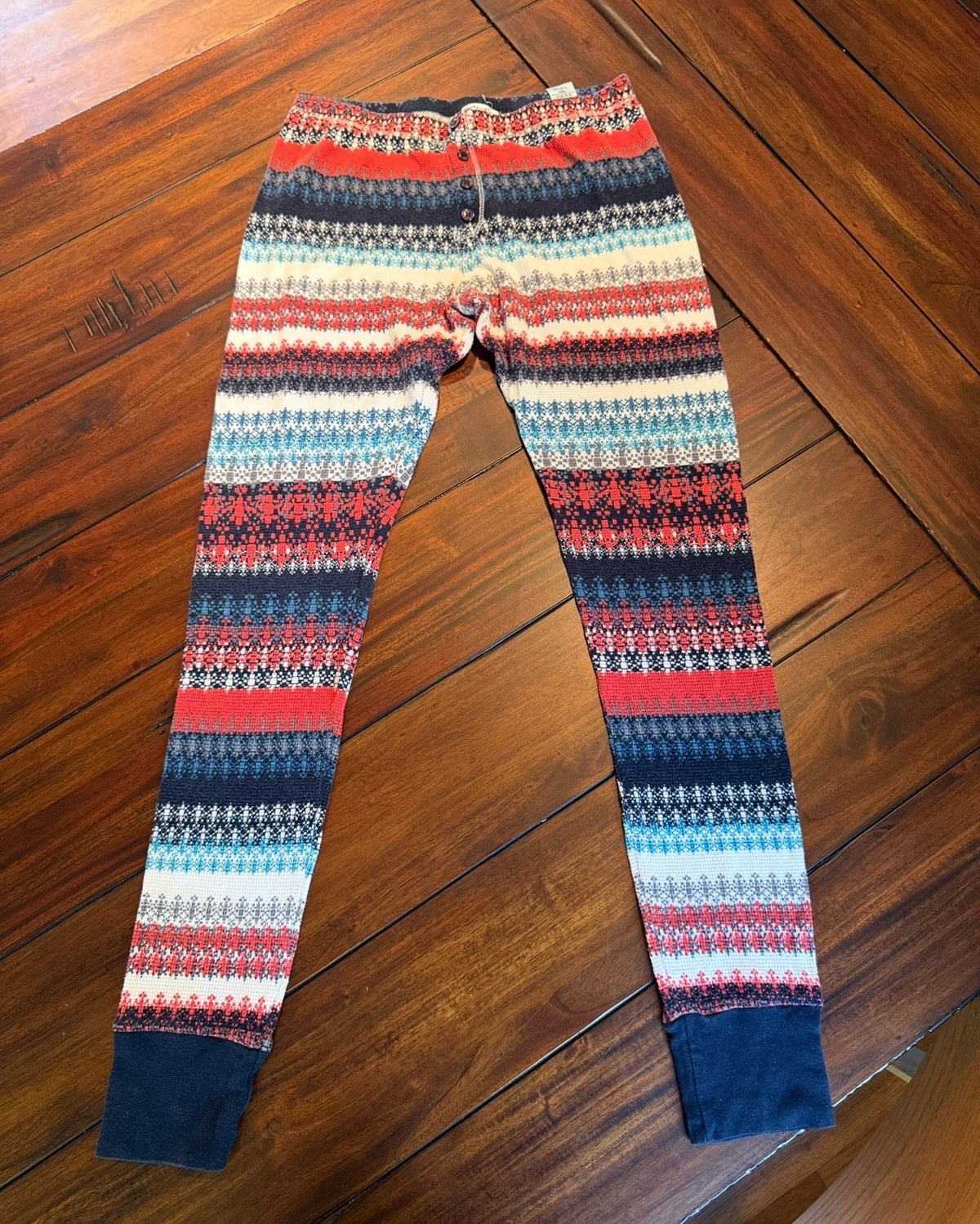 #51 Splendid (Nordstrom) Size S Women's Waffle Knit Cozy Fair Isle Leggings