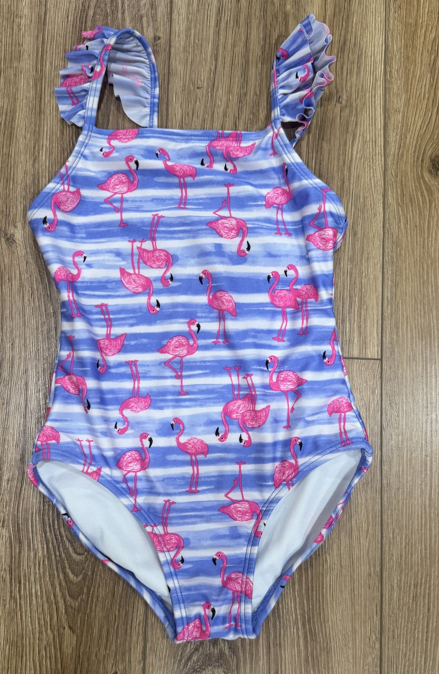 Seller #24 Girls Size S 6/7 Cat & Jack Flamingo One Piece Swimsuit