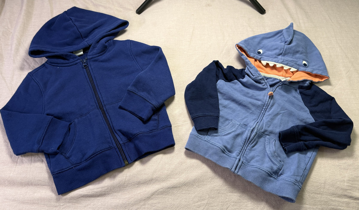 #103 2T/24m Blue Shark Jacket Set