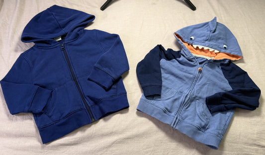 #103 2T/24m Blue Shark Jacket Set