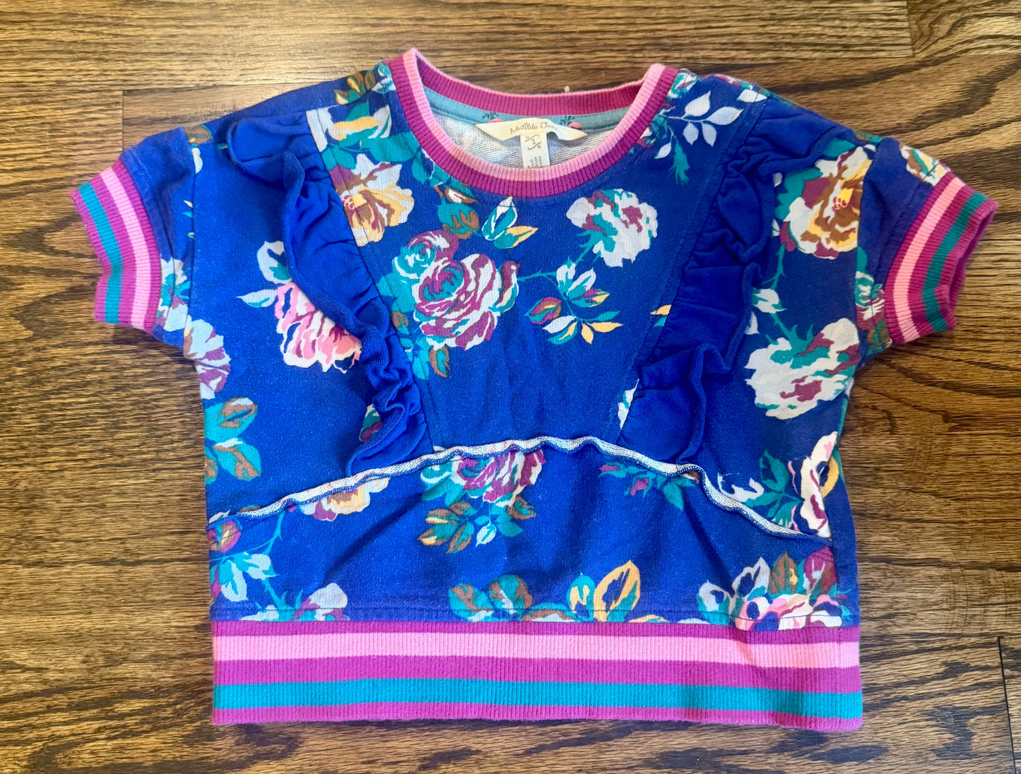 #28 REDUCED Matilda Jane Girls Flower Top Size 2