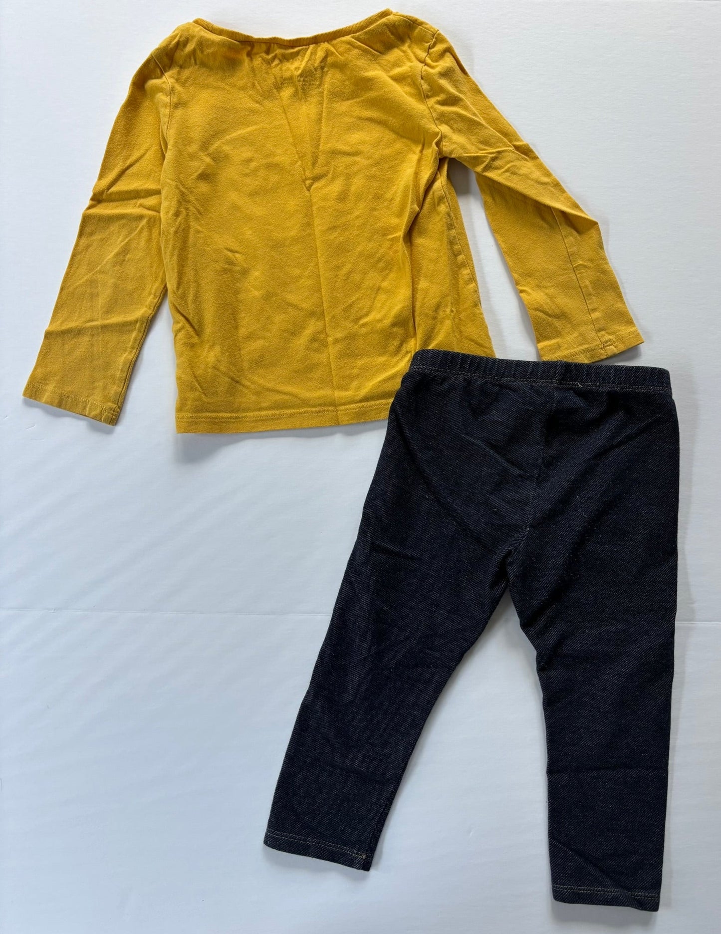 #101 *REDUCED*Carter's Cat Princess Long Sleeve Shirt Jean Legging Set Girls Size 2T
