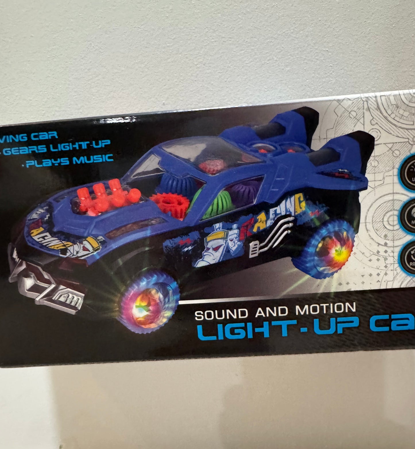 #107 REDUCED Light Up Car (new in box)