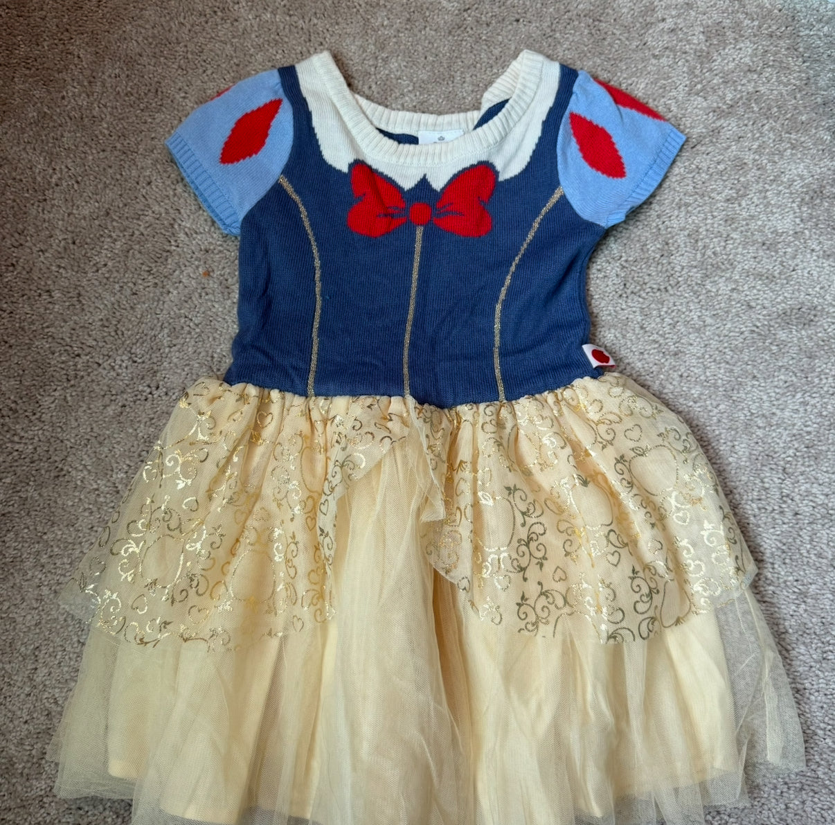 #139 Size 4T Snow White Sweater Dress