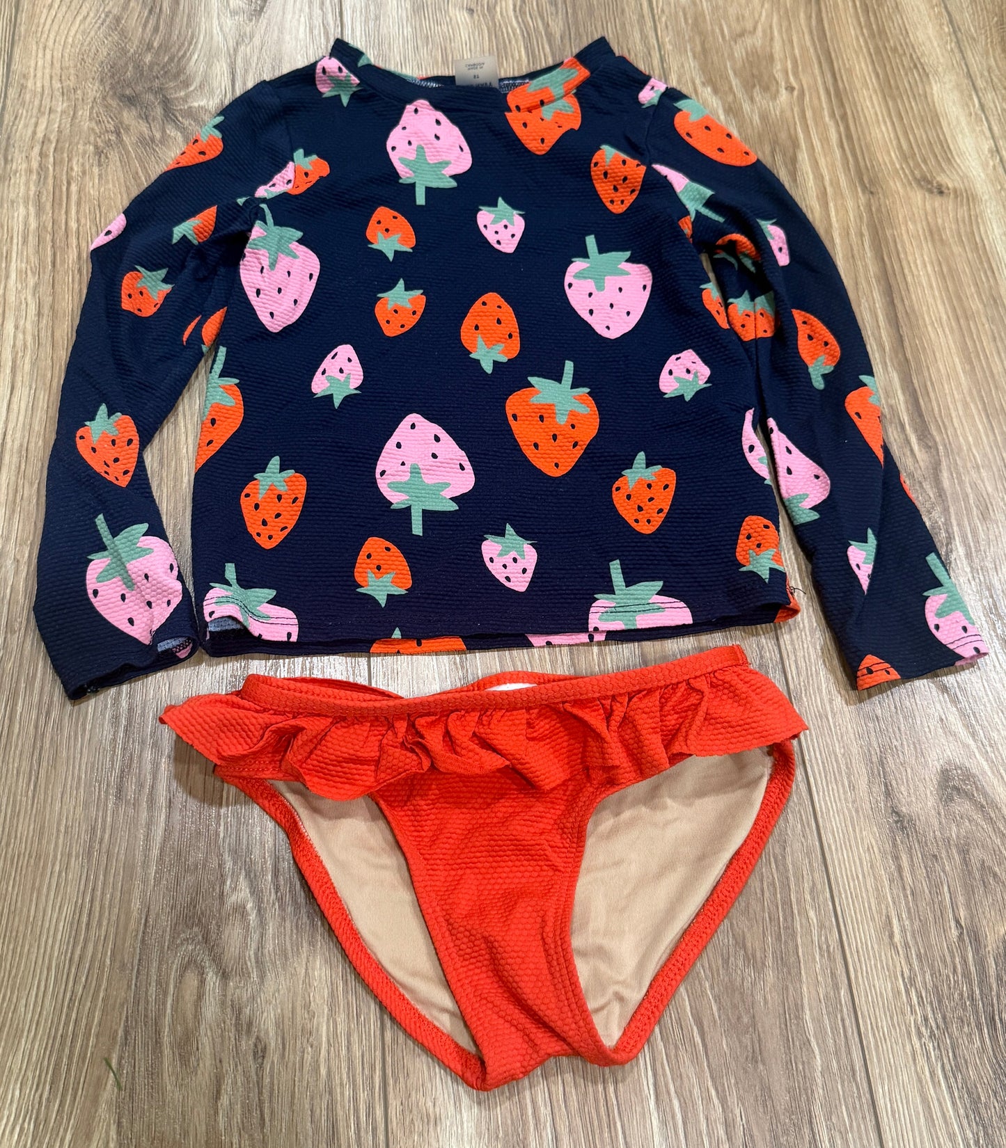 Seller #24 Girls Size 5T Old Navy Strawberry 2 Piece Swimsuit