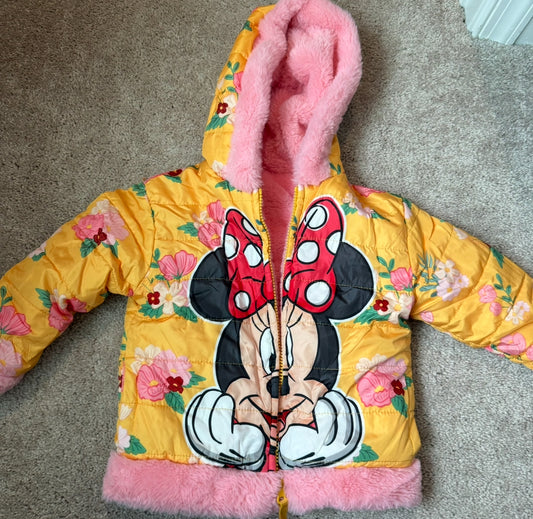 #139 Size 2T Double Sided Minney Mouse Coat
