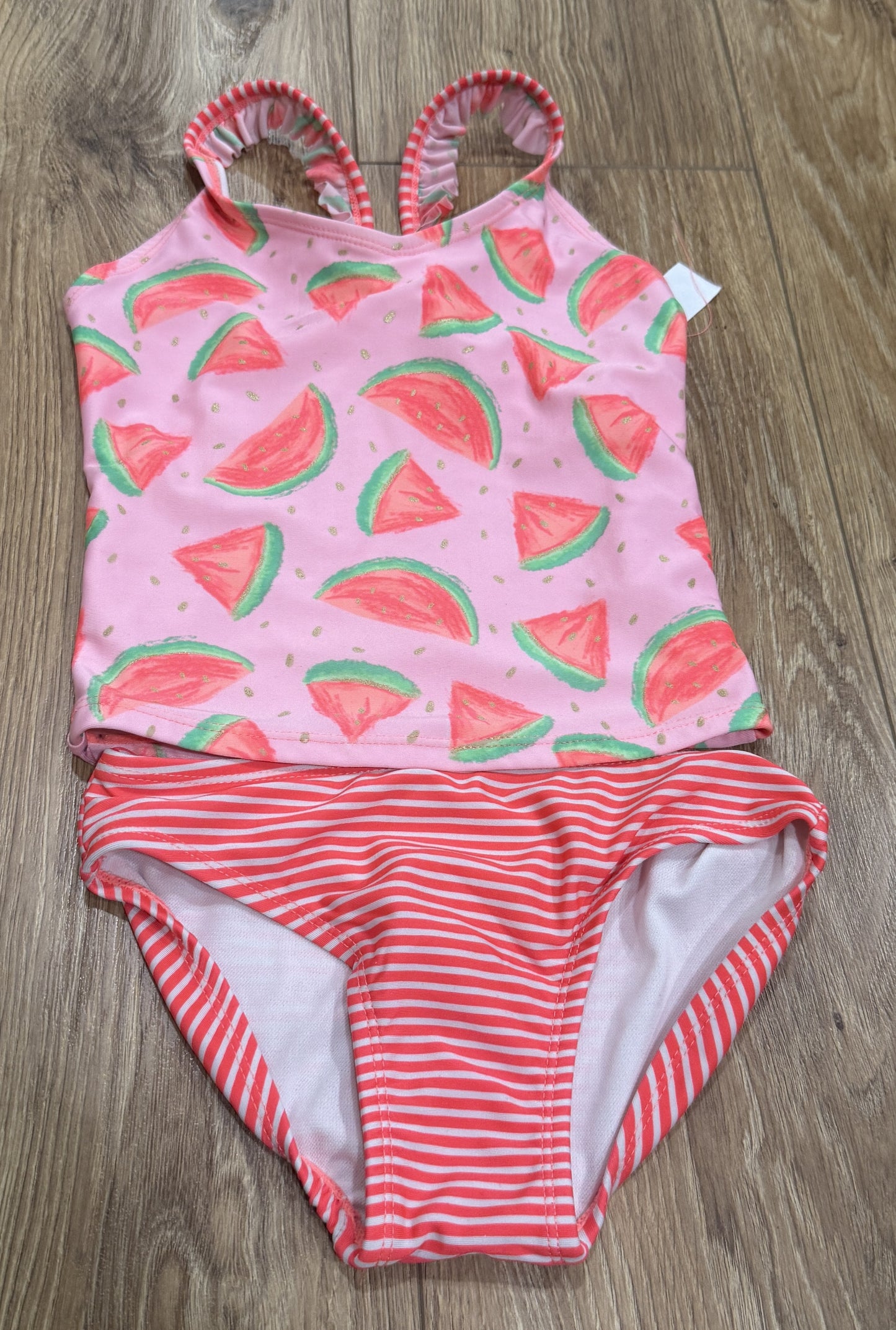 Seller #24 Girls Size 6/6X Cat and Jack Watermelon 2 Piece Swimsuit