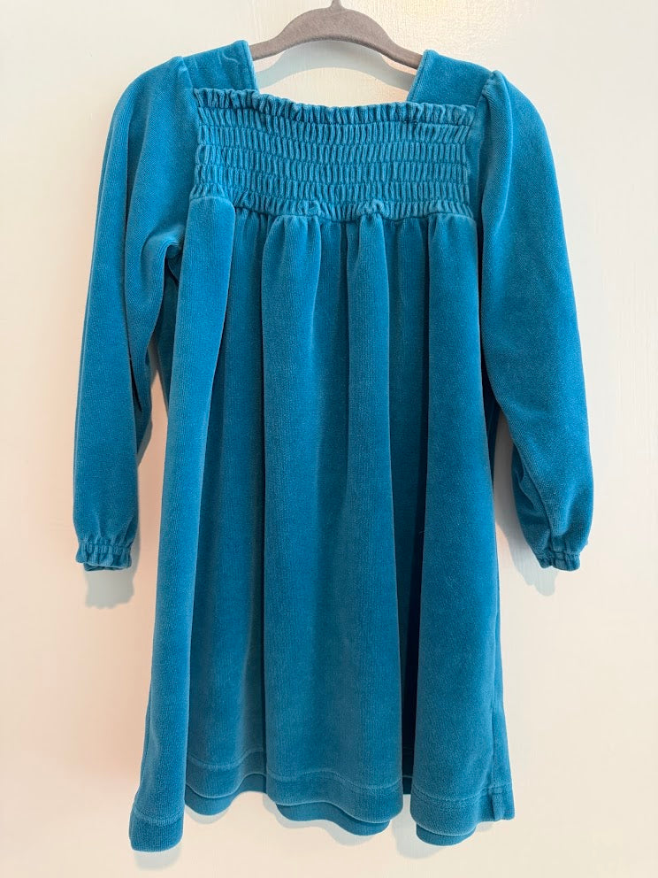 #9 Girls Hanna 90 Velvet Teal Blue Dress _ GUC/slight ww