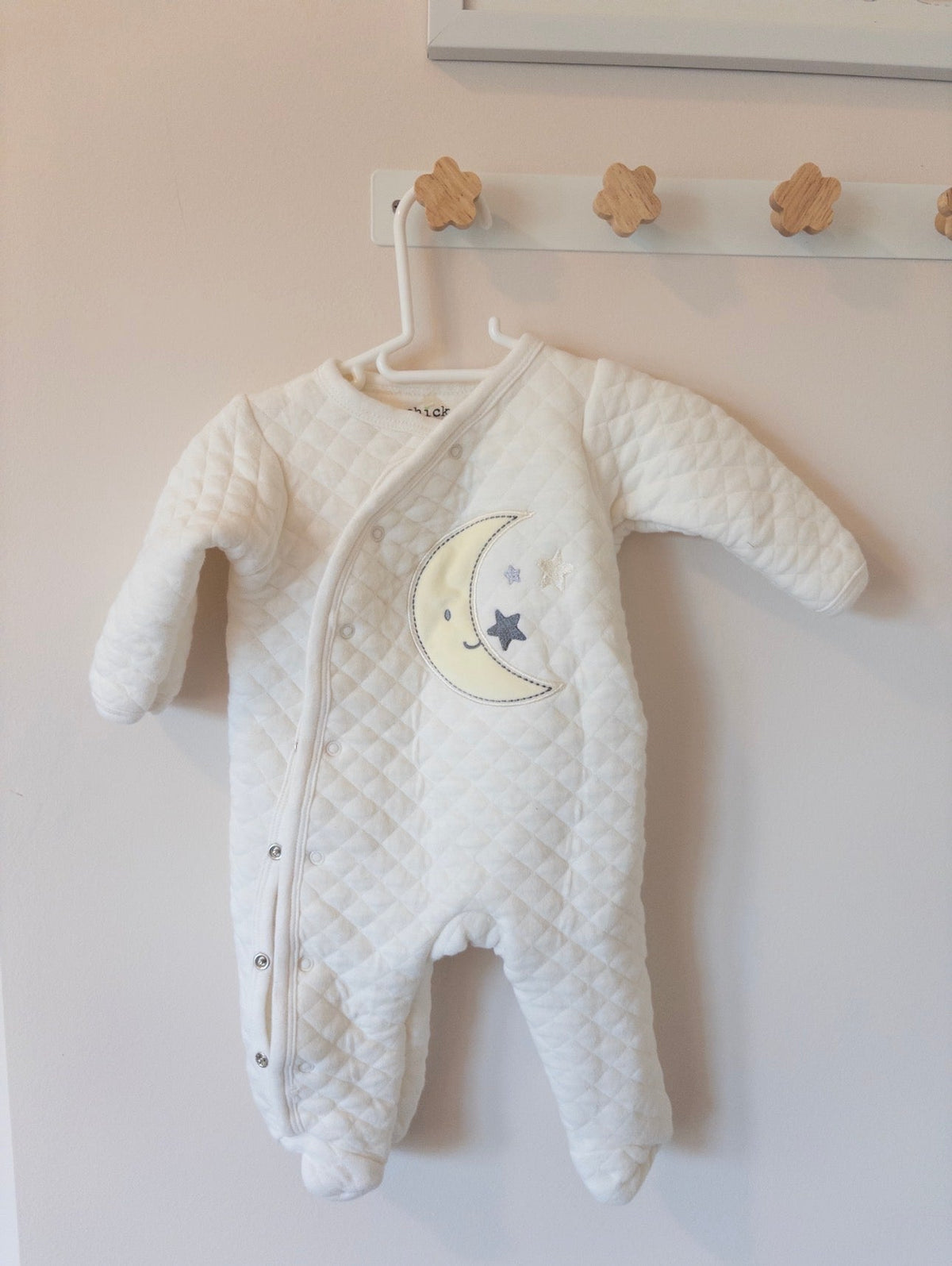 #36 Chick pea 0-3 mo quilted suit NWOT