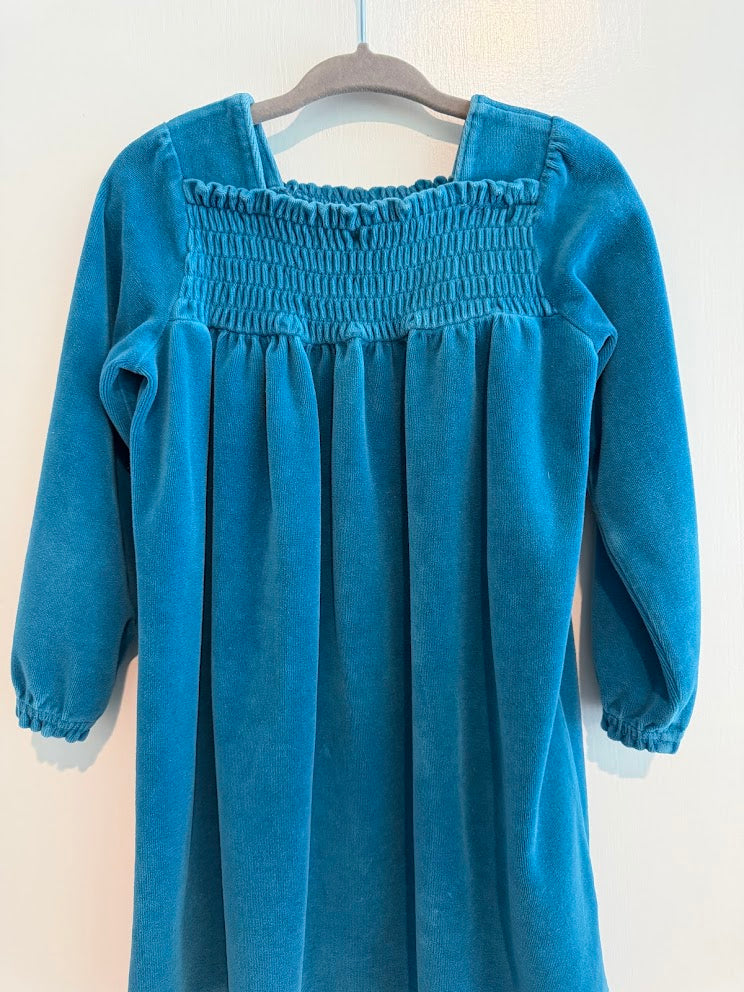 #9 Girls Hanna 90 Velvet Teal Blue Dress _ GUC/slight ww