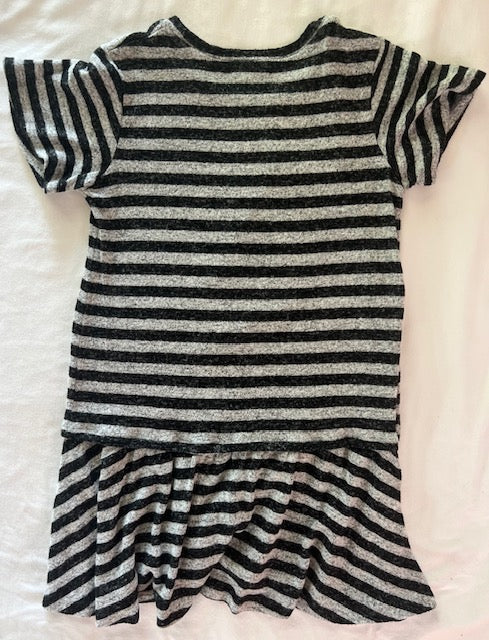 Peek Knit Peplum Striped Tunic Dress Girls Sz L (10)