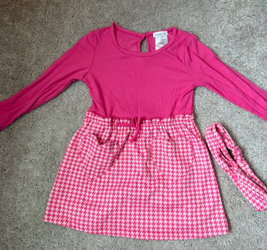 #139 Size 3T Forever Me Pink Dress with Hearts
