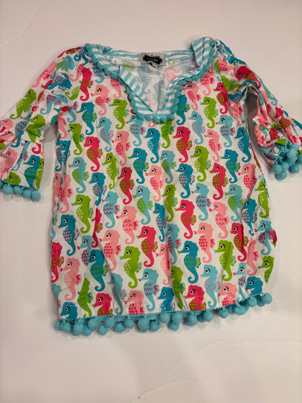 #86A girls 3T mudpie tunic