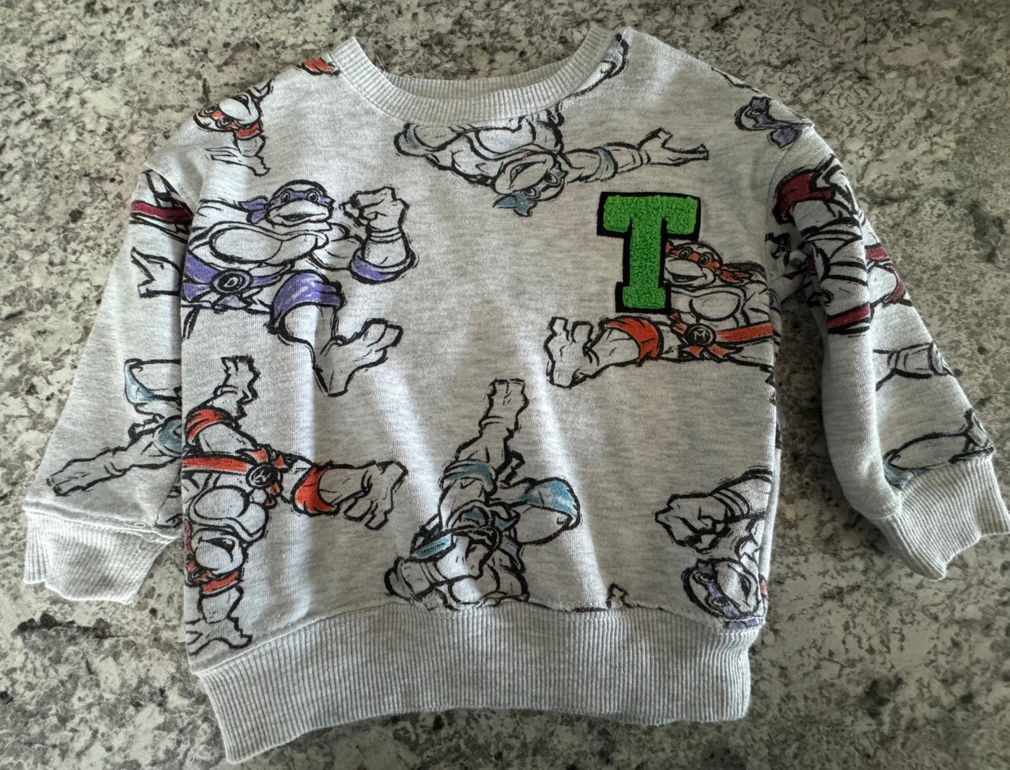 #107 REDUCED Ninja Turtles Crewneck 3T
