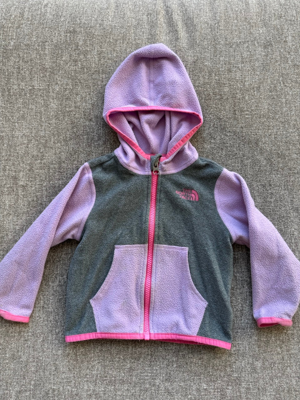 Seller #114 The North Face Zip Up Fleece Hoodie Girls Size 12-18 months