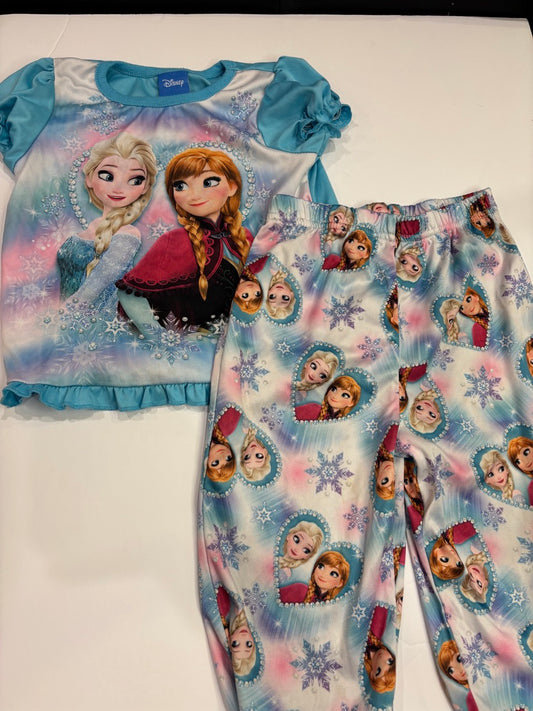 #86A girls 3T frozen pajamas, disney