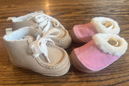 Seller # 172 Baby Gap Girls Booties & Pink Slipper Booties Size 6-12 months/ Size 2 (infant)