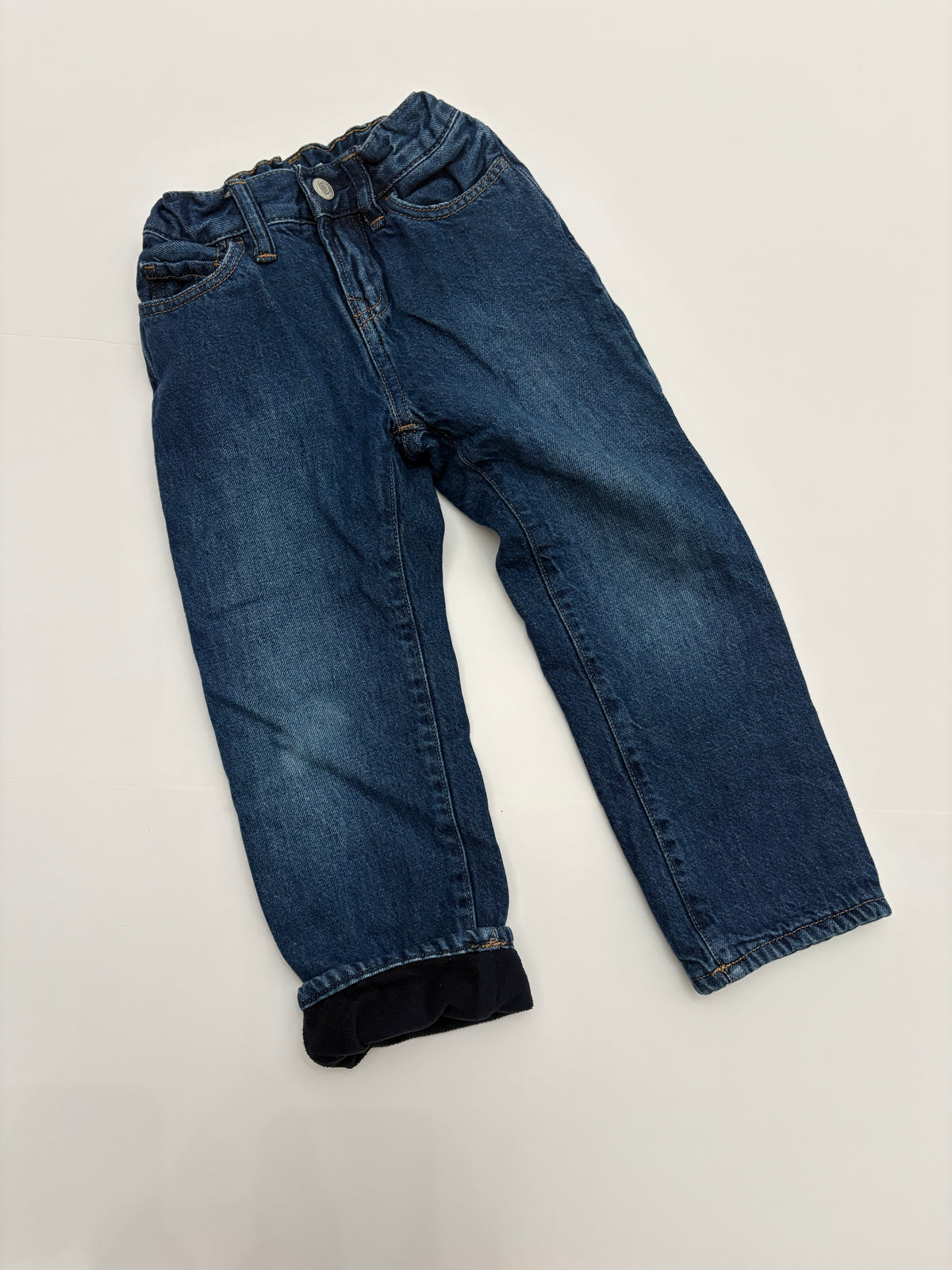 #121 boys 5 Gap Kids fleece lined jeans, EUC