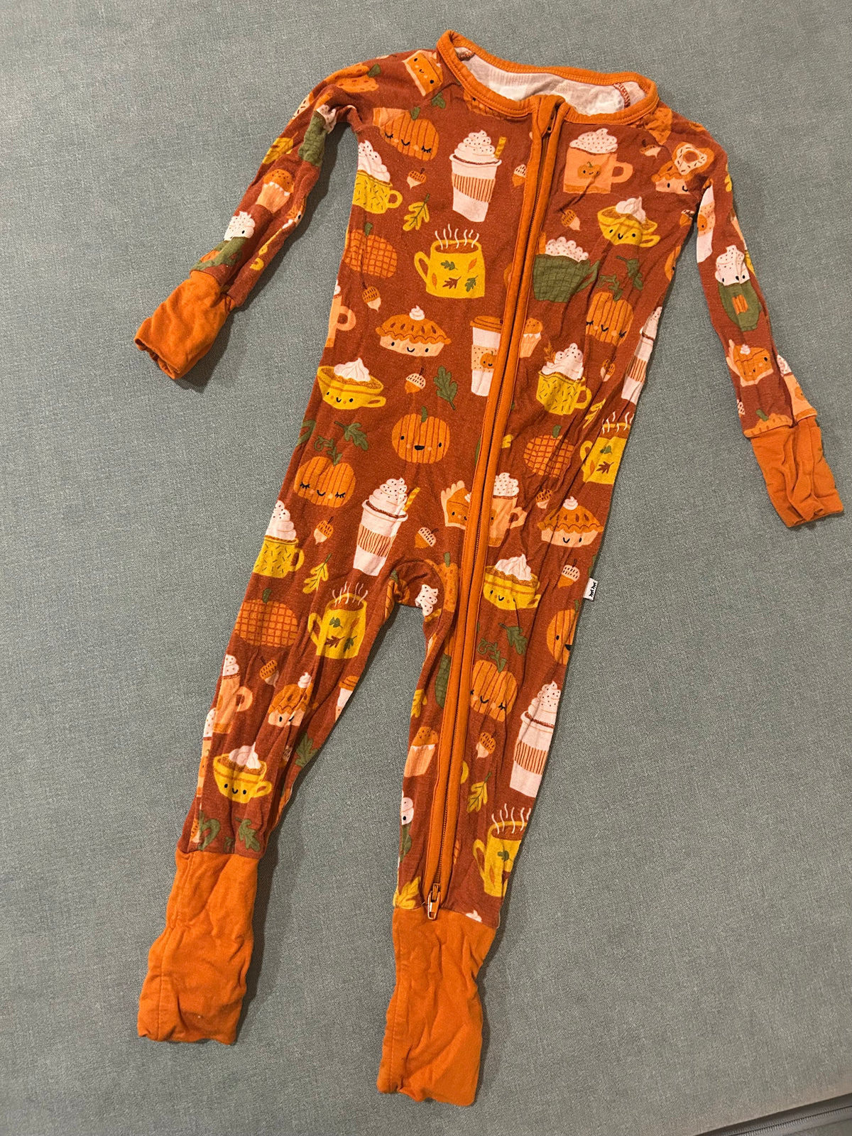 Seller 128 - Little Sleepies 6-12M Pumpkin Spice Zippie