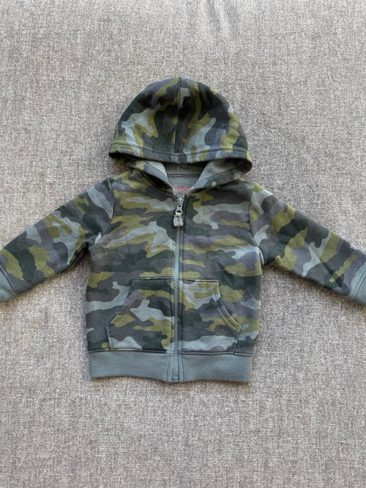 Seller #114 Cat and Jack camo full zip sweatshirt jacket boys size 12 months