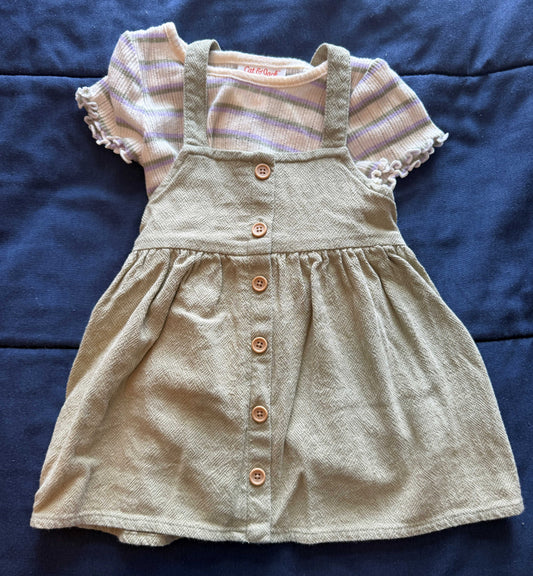 SELLER #6 C&J 12M Green Overall Outfit