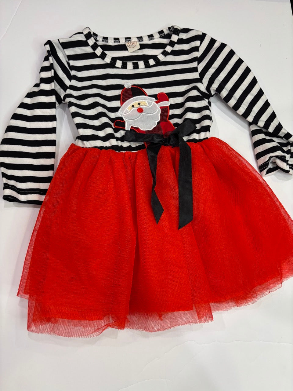 #86A girls 3T Santa holiday dress