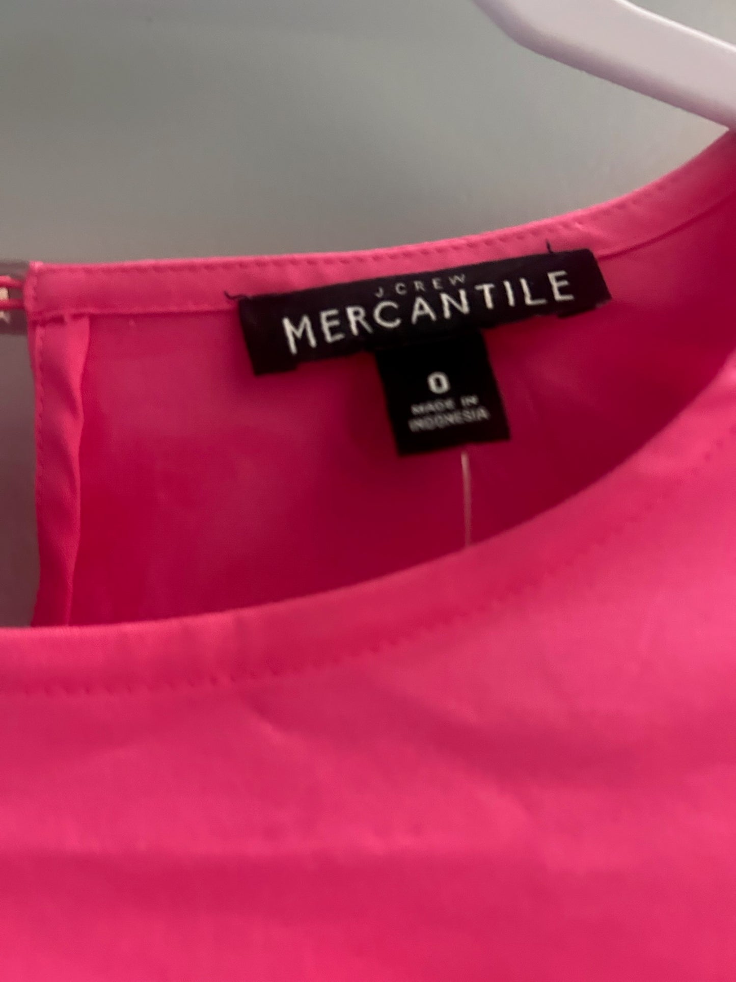 136 nwt JCrew pink top size 0