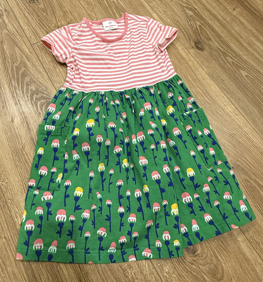 Seller #24 Girls Size 120/Size 6-7 Hanna Andersson Floral Striped Dress