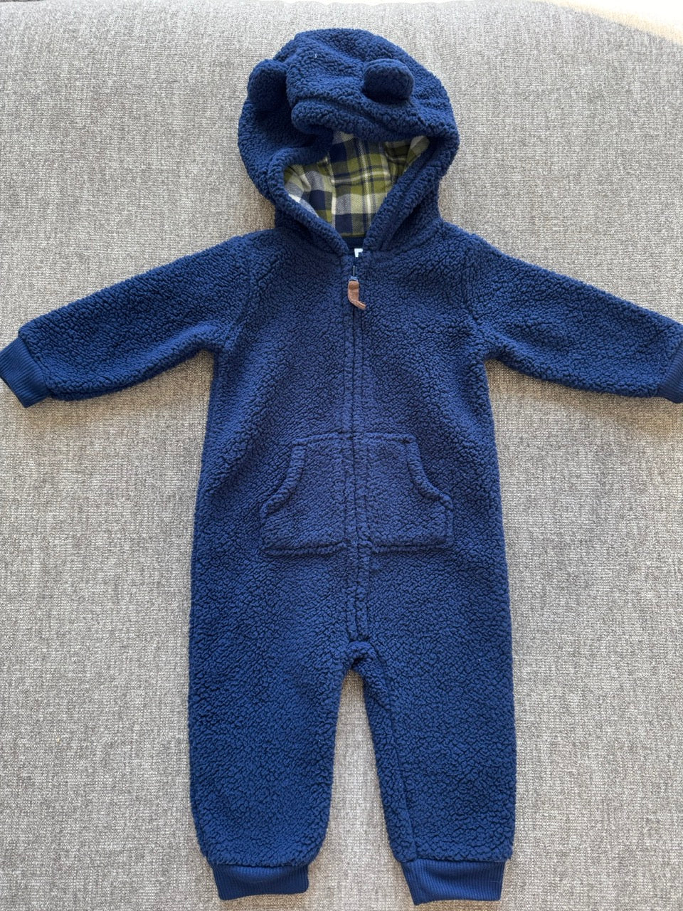 Seller #114 Carters Navy Fleece bunting boys size 9 months