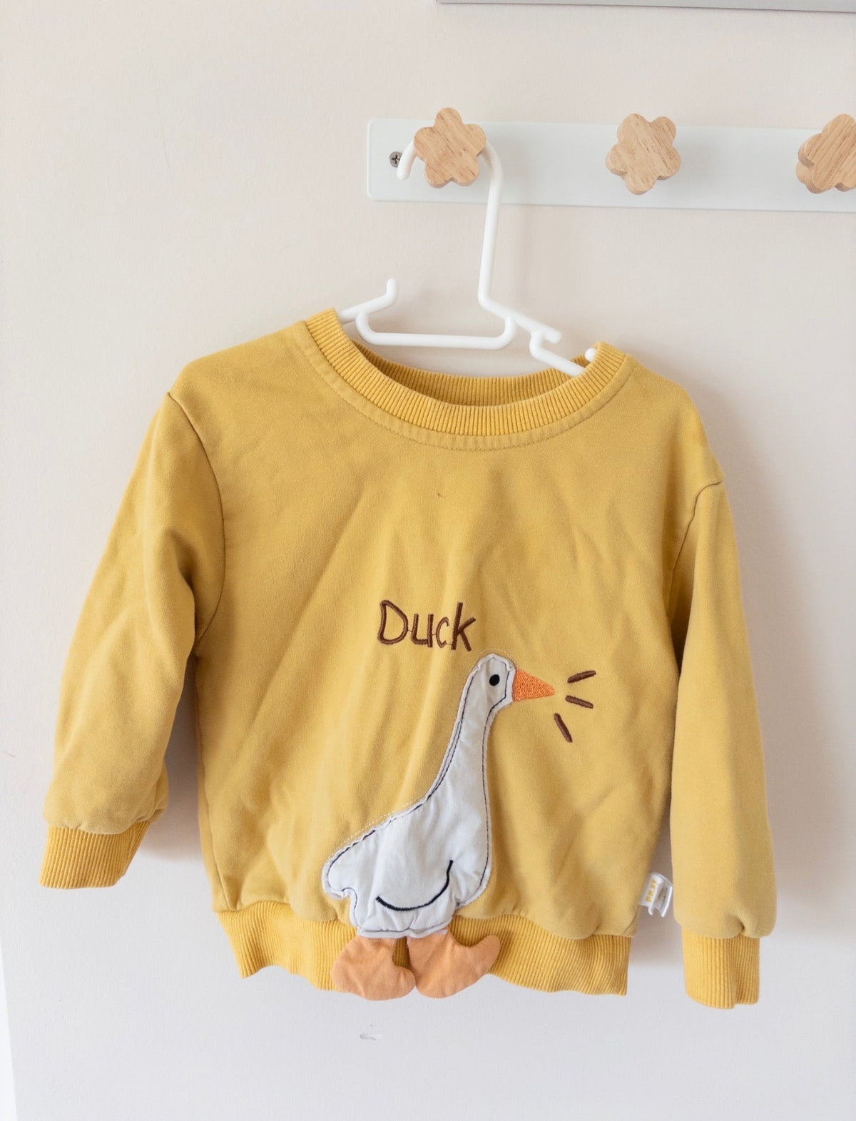 #36 19-24 mo gender neutral duck sweatshirt EUC