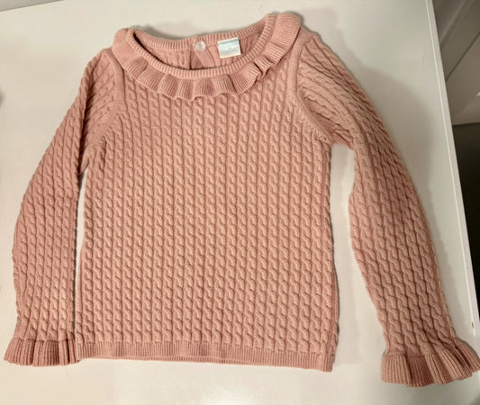 #155 Reduced! Edgehill Collection pink ruffle sweater