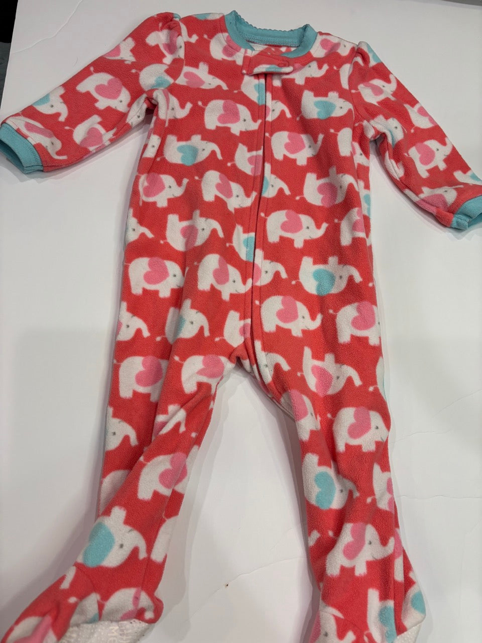 #86A girls 12 mo little me sleeper, pajamas